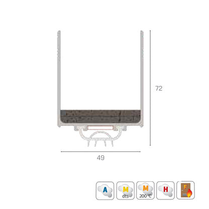 Kilargo Retrofit Intumescent Bottom Upgrade Seals 45mm Fire Door - Available in Various Sizes