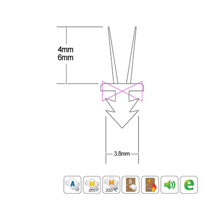 Kilargo Firtree Perimeter Door Seal - Available in Various Finishes and Sizes