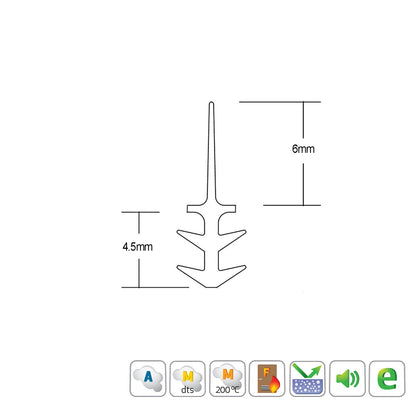 Kilargo Durable Silicone Wipe Seal - Available in Various Finishes