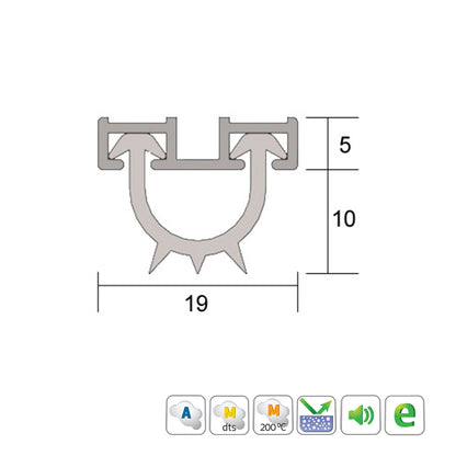 Kilargo IS3016si Rebated Bottom Seal - Available in Various Sizes