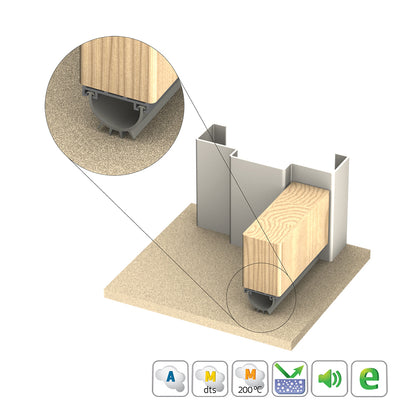 Kilargo IS3021si Finned Door Bottom Seal - Available in Various Sizes