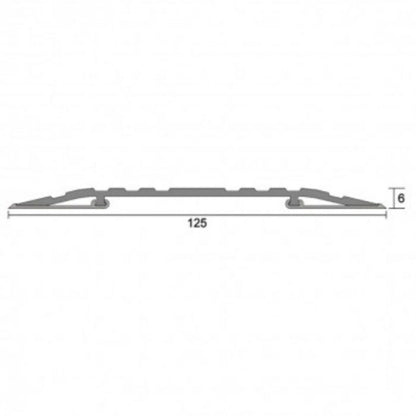 Kilargo IS4020 125mm heavy duty low profile threshold plate 6mm H