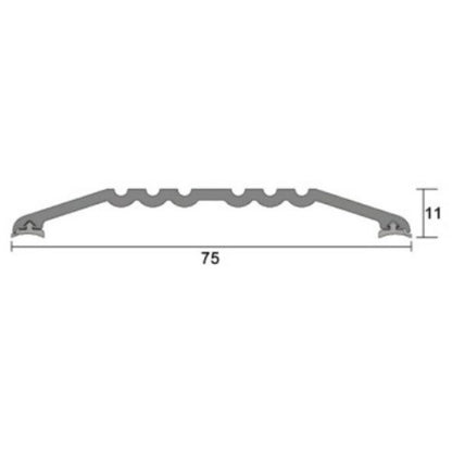 Kilargo IS4030 75mm heavy duty threshold plate 11mm H