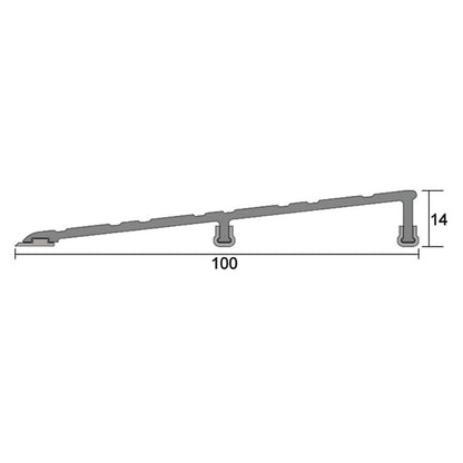 Kilargo IS4070 Heavy Duty Threshold Ramp - Available in Various Sizes