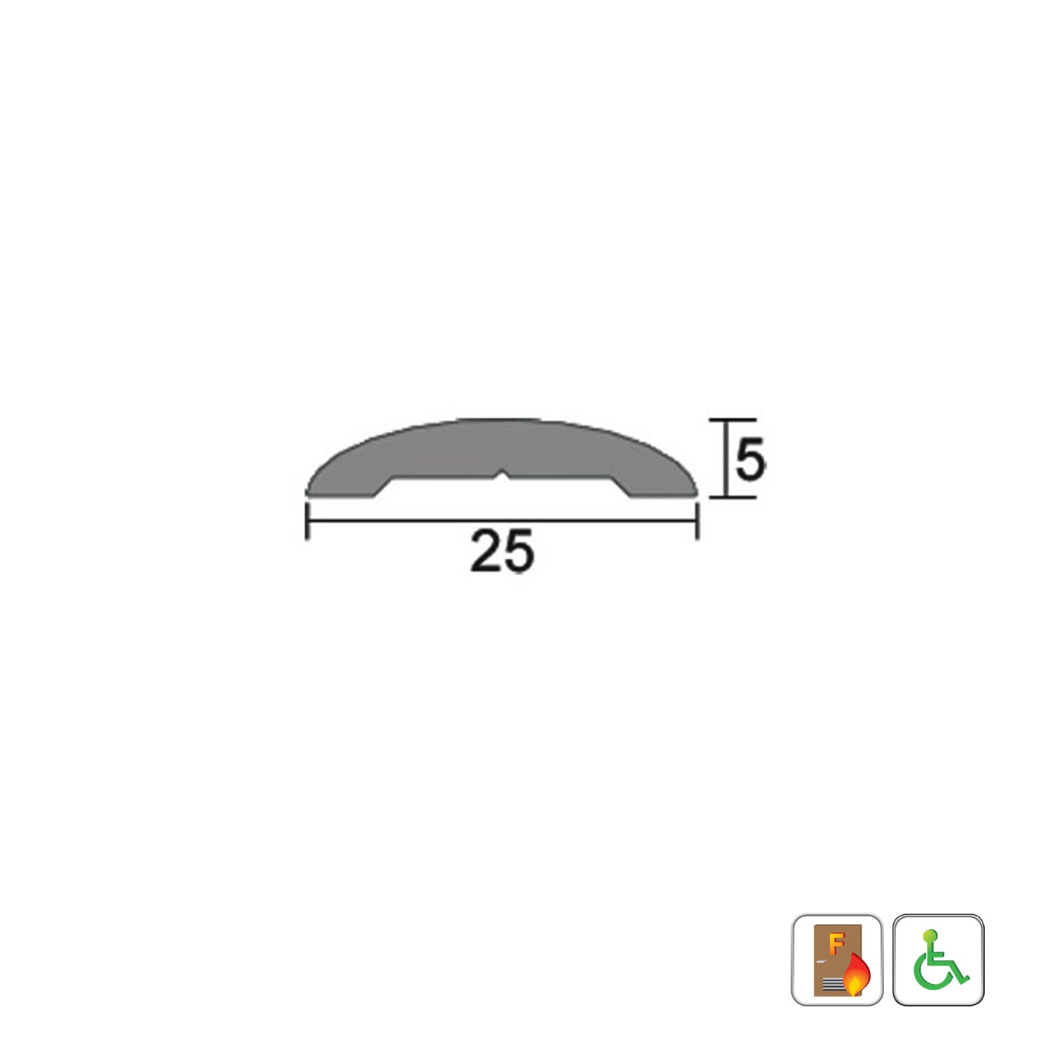 Kilargo IS4110 25mm Medium Duty Lowprofile Threshold Plate - Available in Various Sizes