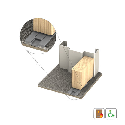 Kilargo IS4140 Carpet Threshold Plate - Available in Various Sizes