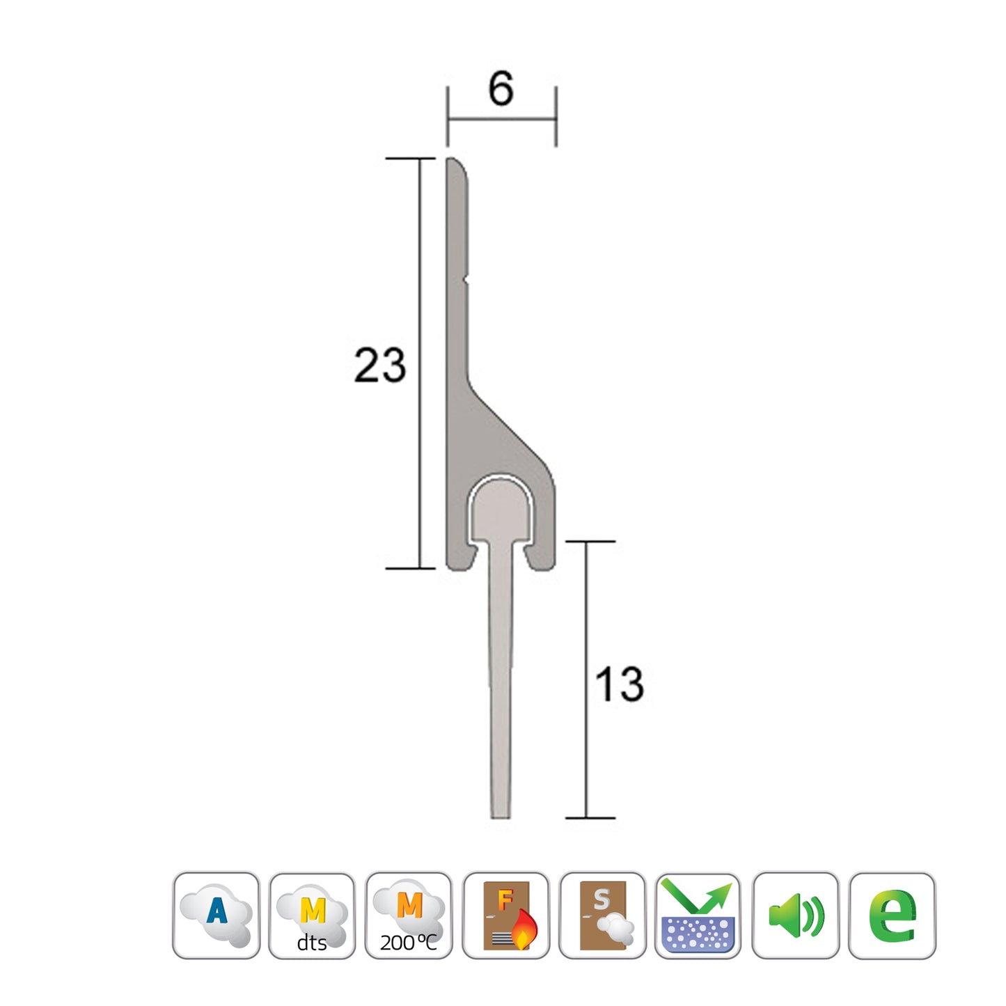 Kilargo IS5111SI Silicone Sweep Seal - Available in Various Finishes and Sizes