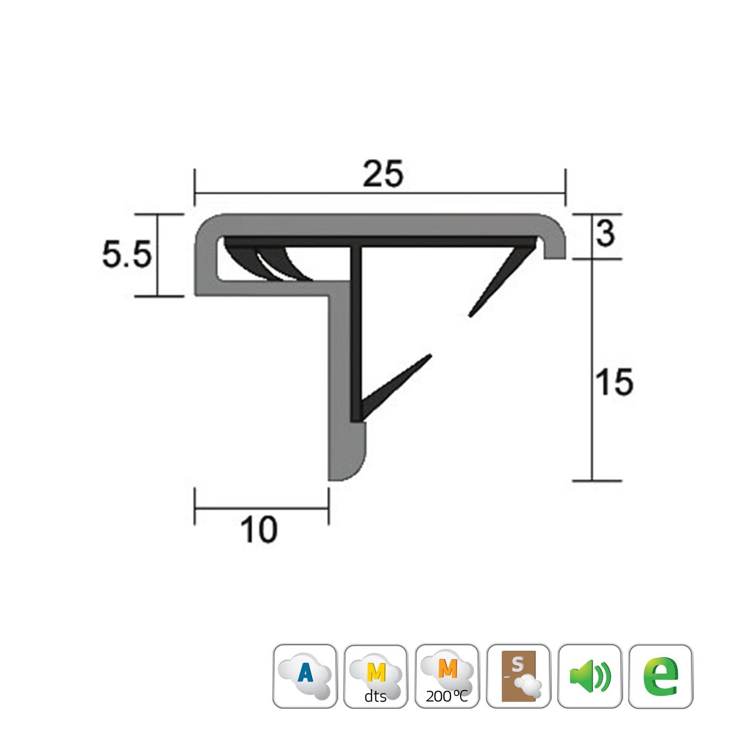 Kilargo IS7061 Astragal Door Seal - Available in Various Sizes