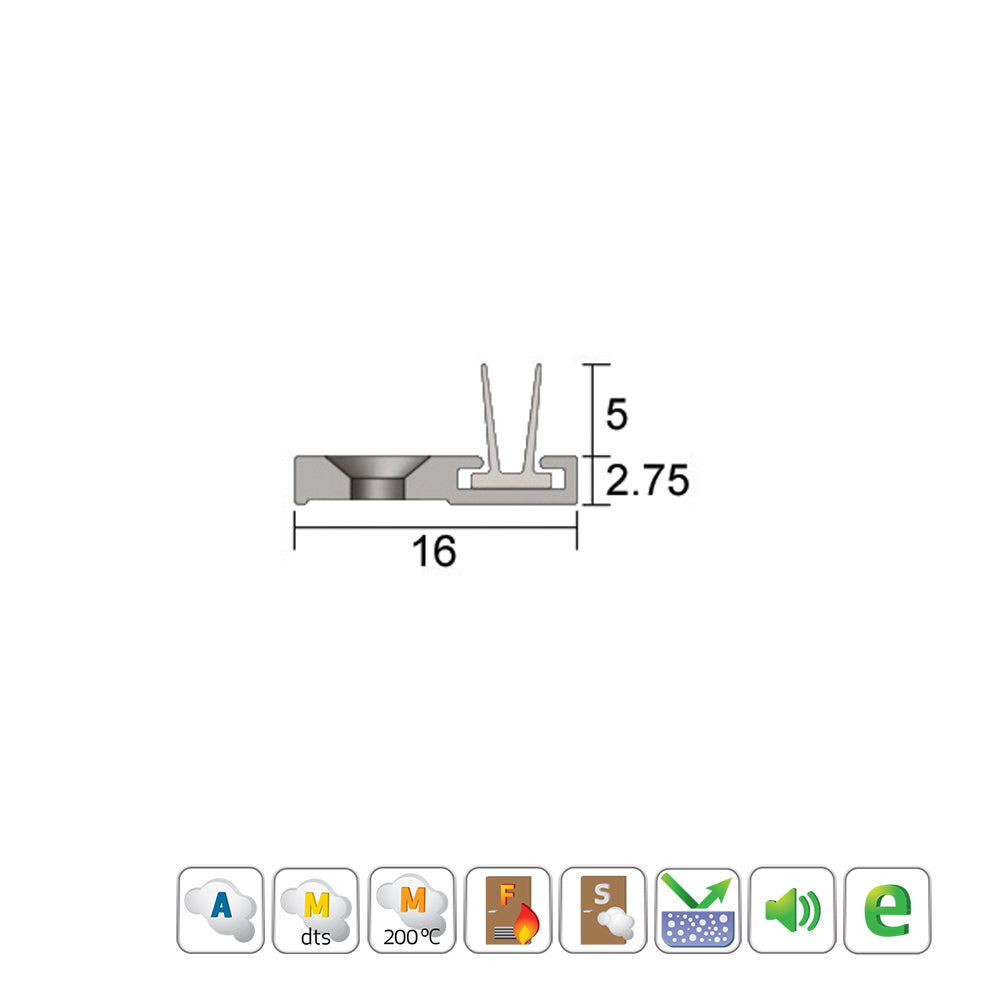 Kilargo IS7071si Astragal Door Seal - Available in Various Finishes and Sizes