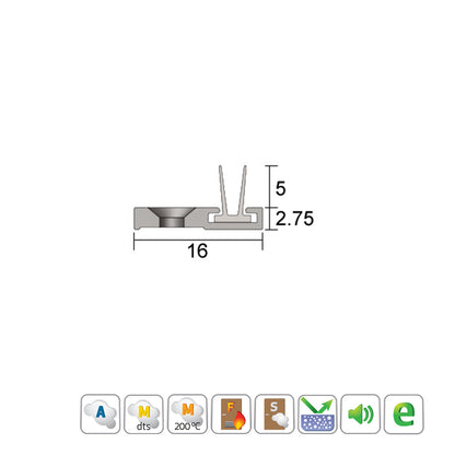 Kilargo IS7071si Astragal Door Seal - Available in Various Finishes and Sizes