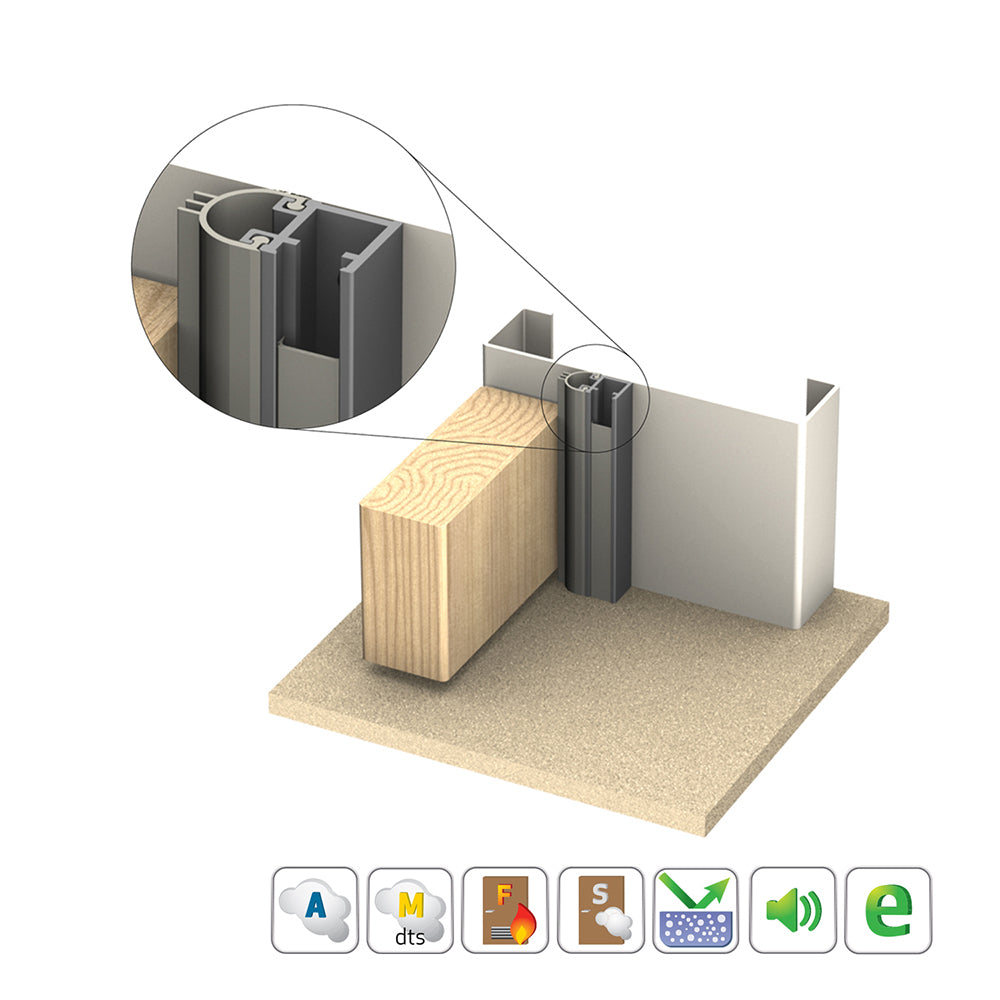 Kiargo IS7080si Compact Door Perimeter Seal - Available in Various Finishes and Sizes