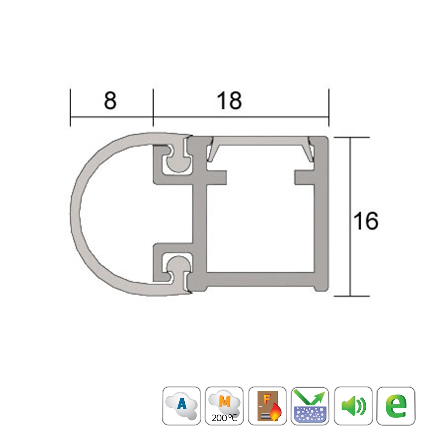 Kilargo IS7085si Door Perimeter Seal - Available in Various Finishes and Sizes