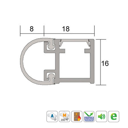 Kilargo IS7085si Door Perimeter Seal - Available in Various Finishes and Sizes