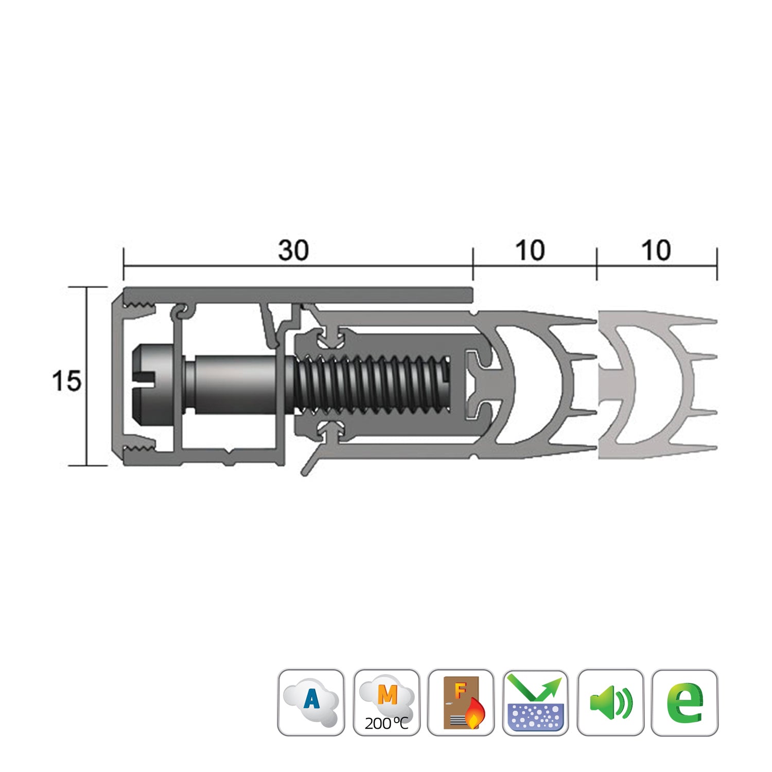 Kilargo IS7087si Adjustable Perimeter Seal - Available in Various Sizes