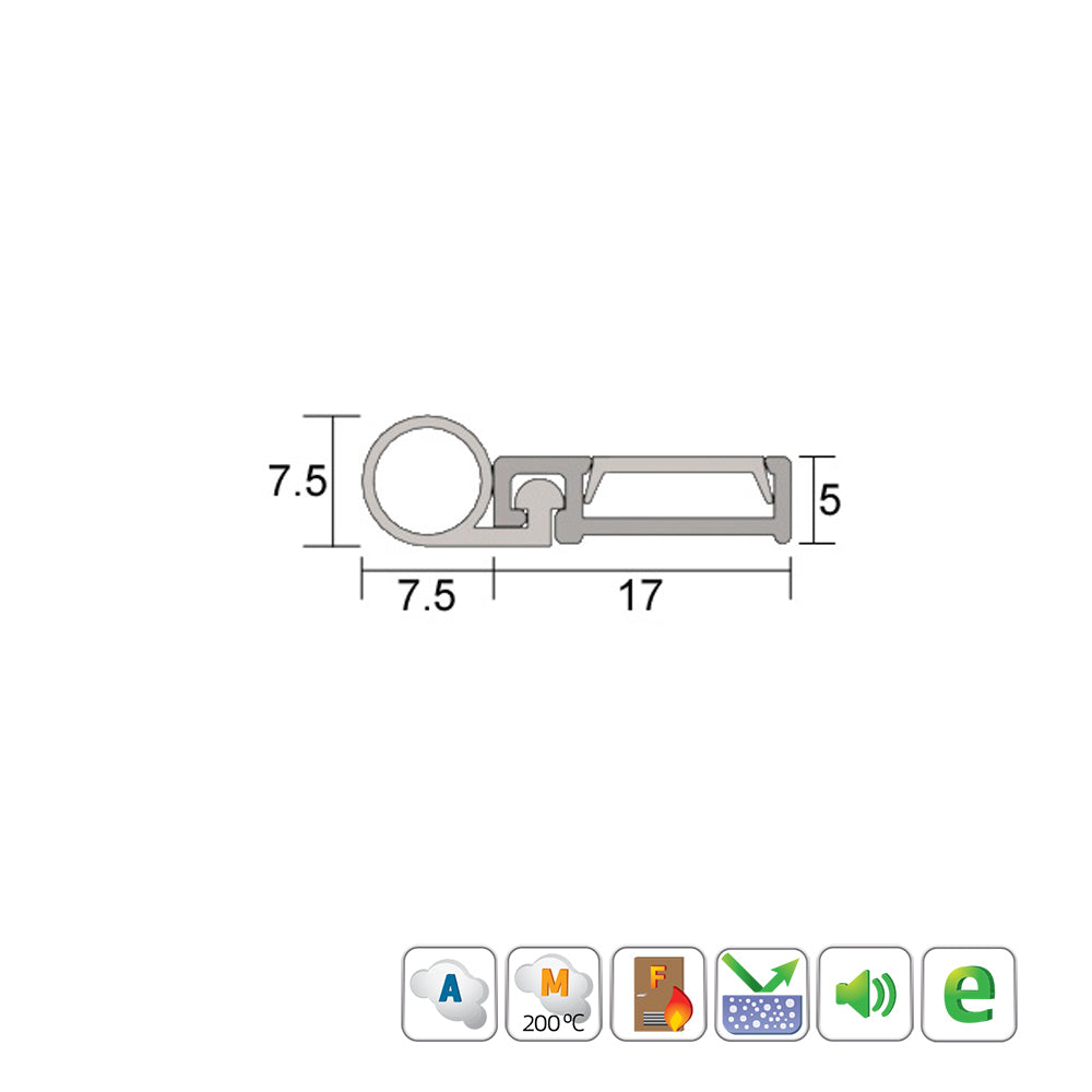 Kilargo IS7110si Door Perimeter Seal - Available in Various Finishes and Sizes