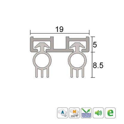 Kilargo IS7130si Acoustic Perimeter Door Seal - Available in Various Sizes