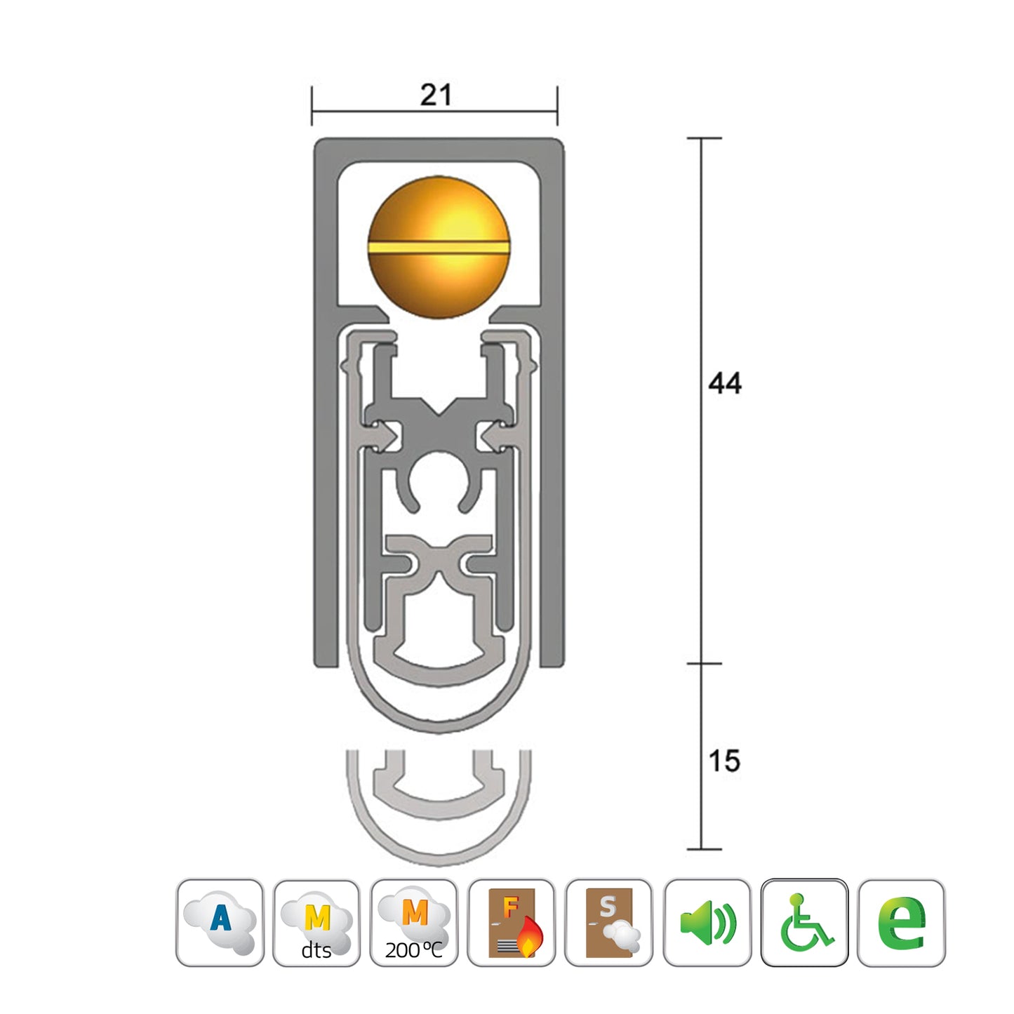 Kilargo IS8520si Automatic Door Bottom Seal - Available in Various Sizes