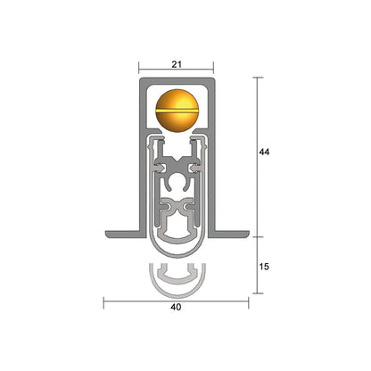 Kilargo IS8530si Heavy duty fully mortised seal (1500mm cuts back to 1220mm)