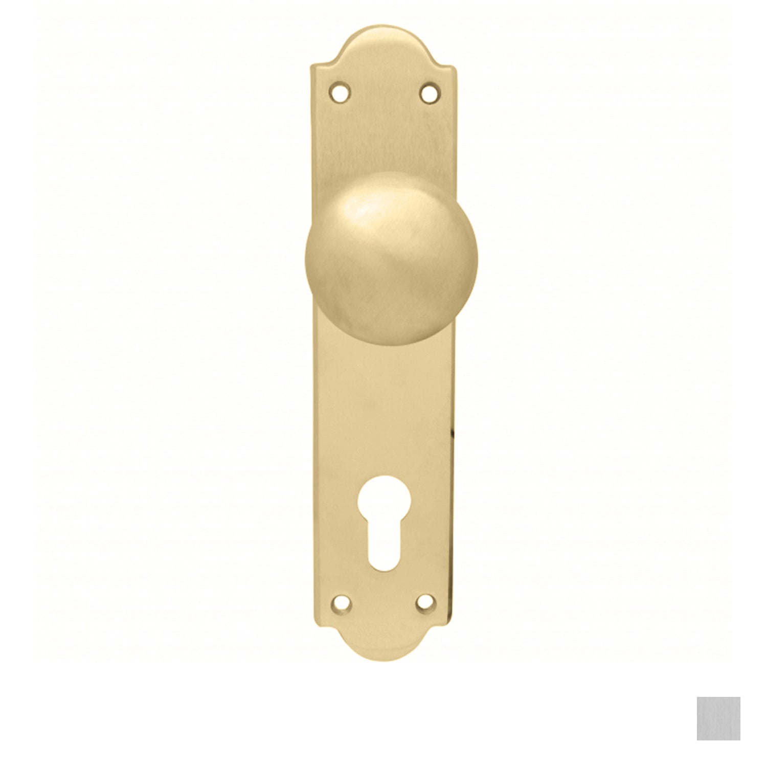 Pavtom Victorian Door Knob Euro Lock Plate - Available in Various Finishes and Sizes