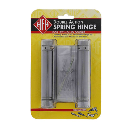Lenlok Double Action Spring Hinges 100mm Chrome Plate 4150-103-BP
