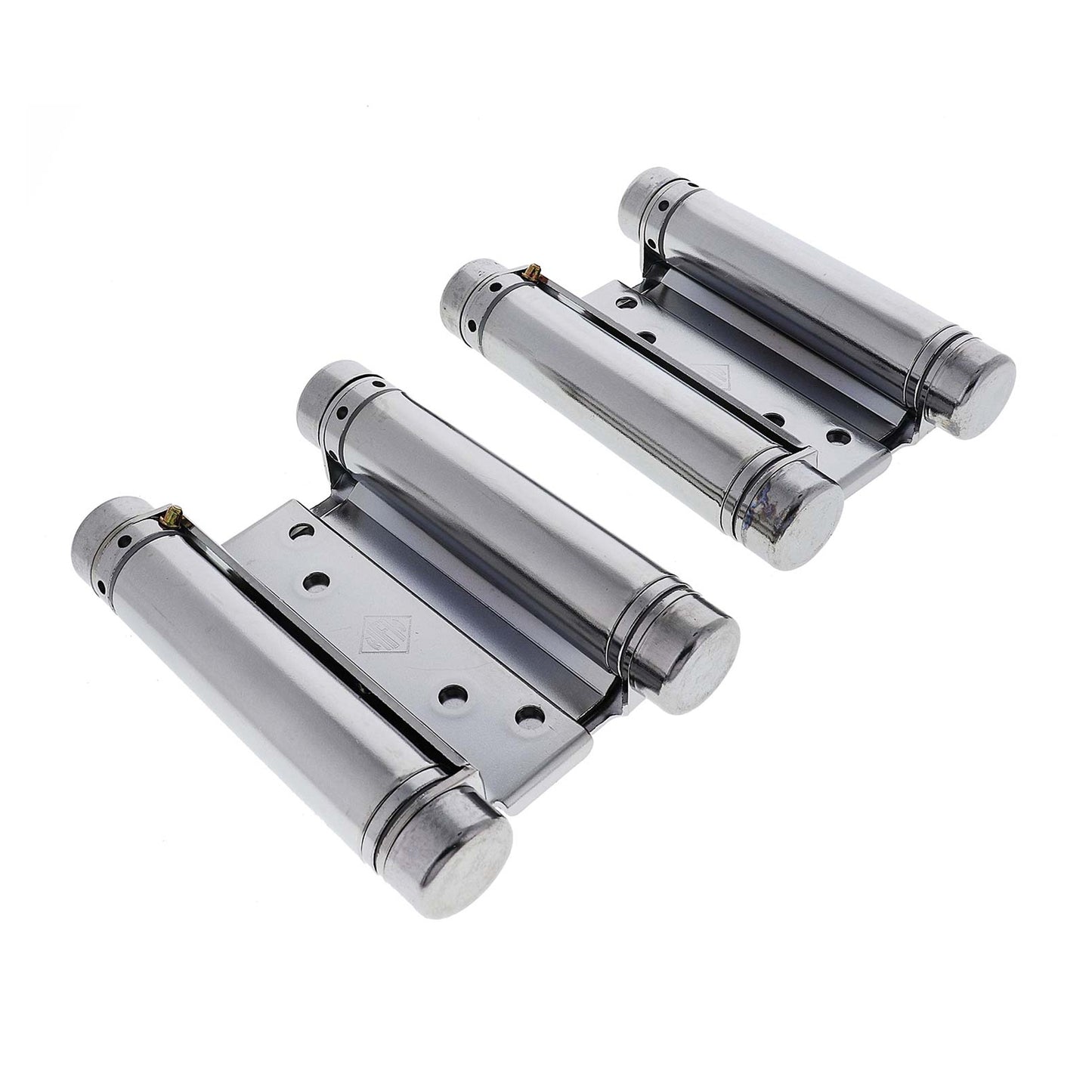 HFH Door Hinge Double Action Spring 100mm Polished Chrome 4150-103 *Pair*