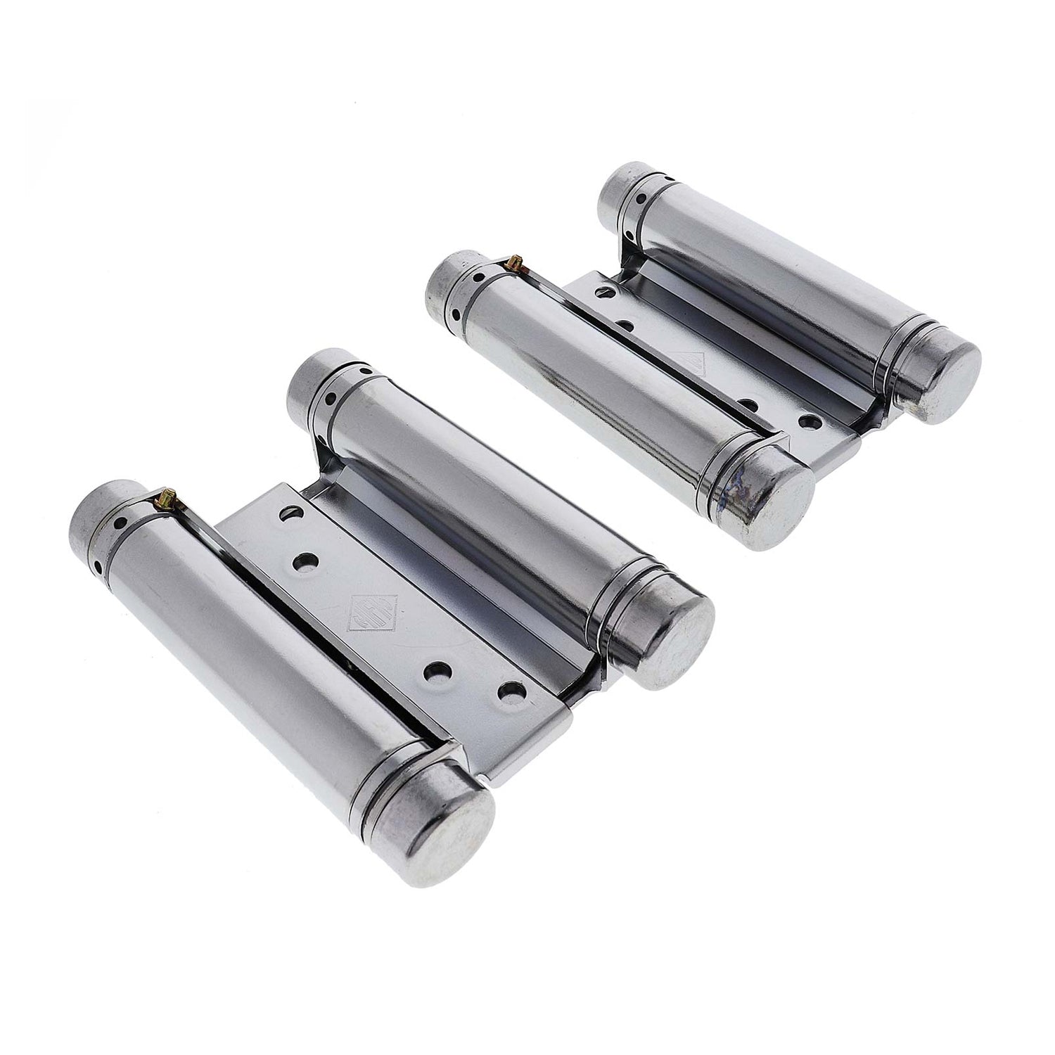 HFH Door Hinge Double Action Spring 100mm Polished Chrome 4150-103 *Pair*