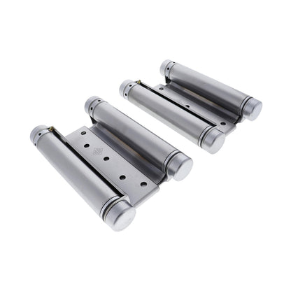HFH Double Action Spring Door Hinge 150mm Satin Chrome 4150-154