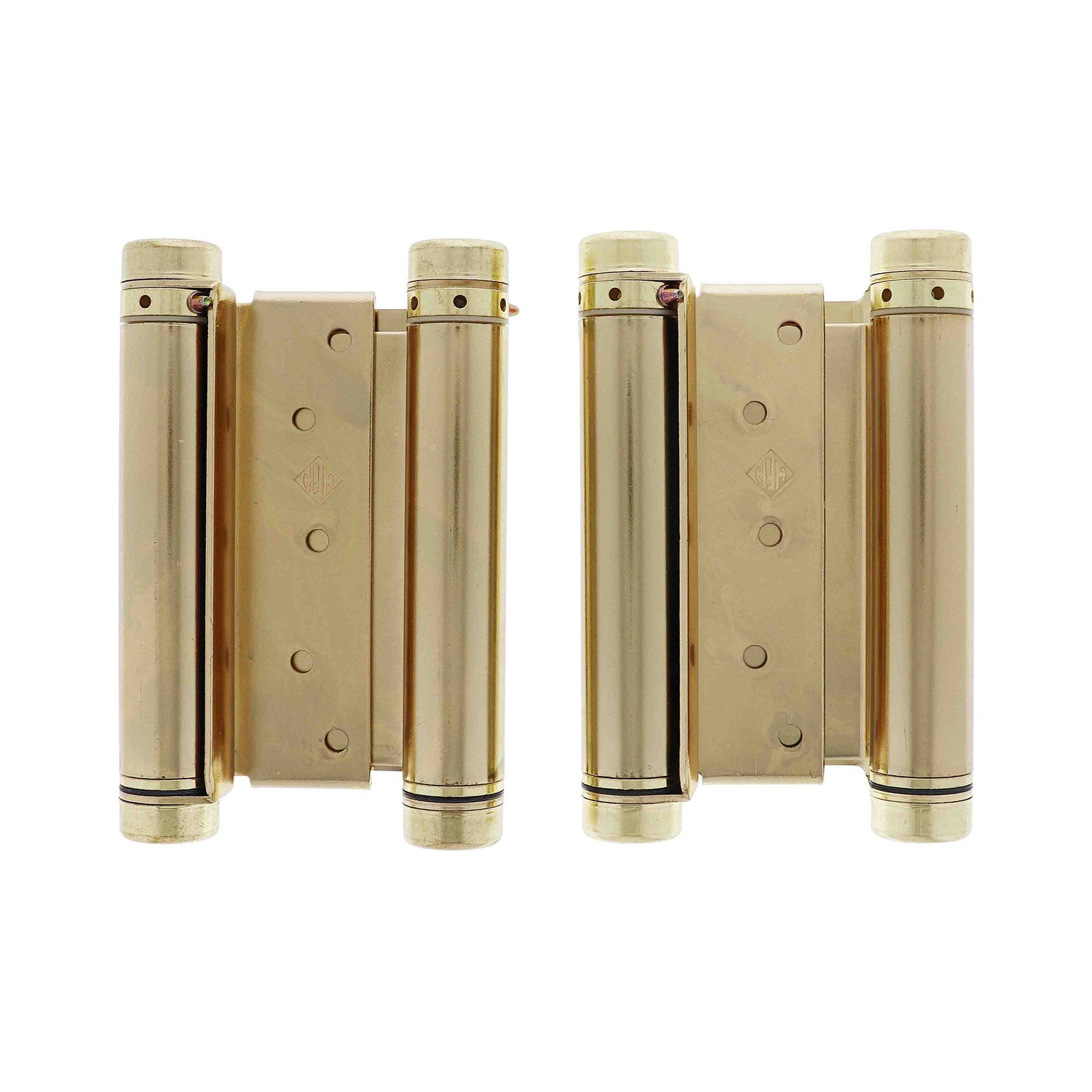 HFH Double Action Spring Door Hinge 150mm Polished Brass 4150-155