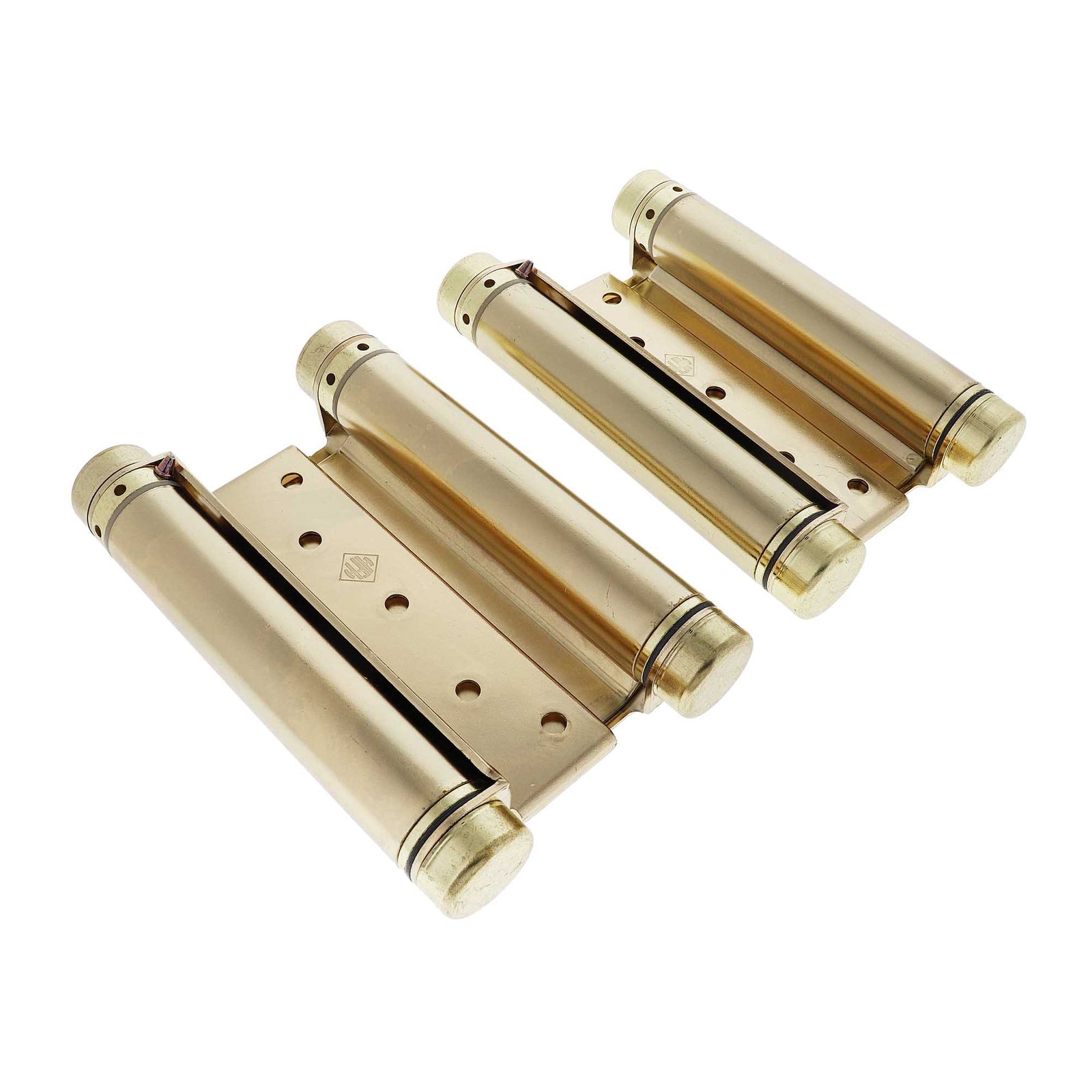 HFH Double Action Spring Door Hinge 150mm Polished Brass 4150-155