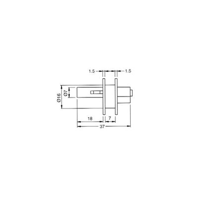 Sliding Glass Showcase Lock APL2042KD Keyed To Differ Suits Display Cabinets