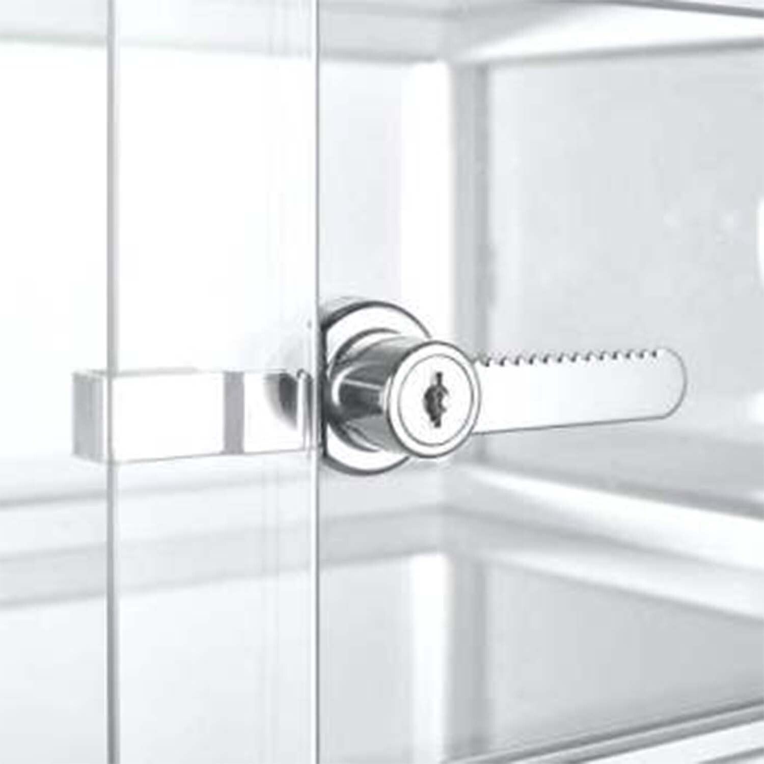 RiteFit Ratchet Sliding Glass Showcase Lock Keyed Alike Zinc Plated APL2352KA