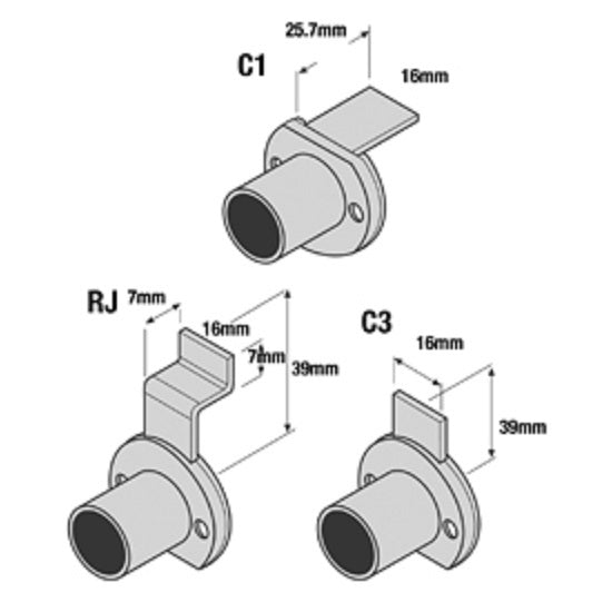 Firstlock Cupboard Lock BOLTLOCKKD 5 Disc Round Base Keyed To Differ w/ Barrel