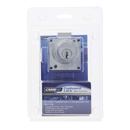 Carbine CCL Cupboard Lock Bolt Display Pack Chrome Plate CCL1CPDP