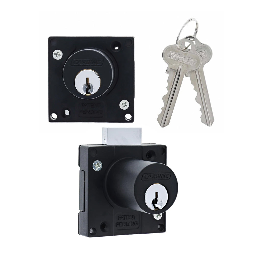 Carbine Cupboard Modular Lock Bolt or Latch Keyed Alike Matt Black CCL ...