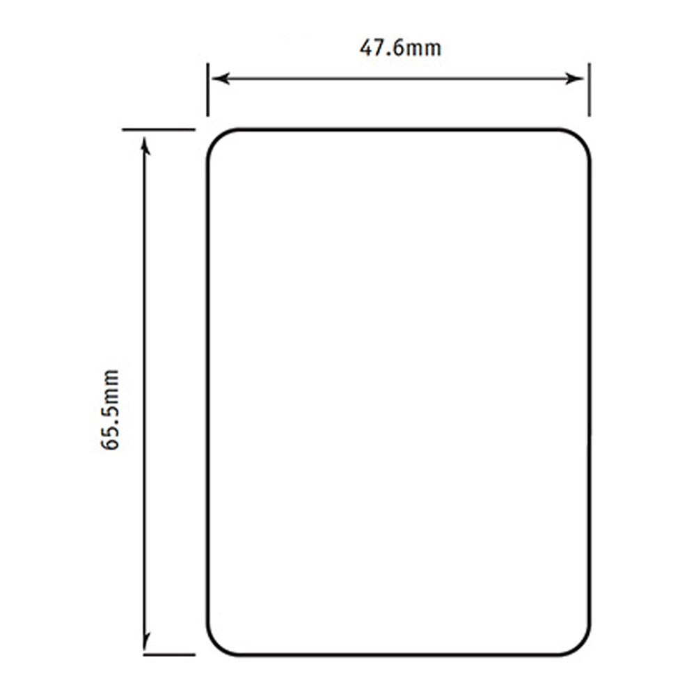 Souber JE4 Rectangular Plain Plate Repair Plate Self Adhesive Stainless Steel JE4-SS