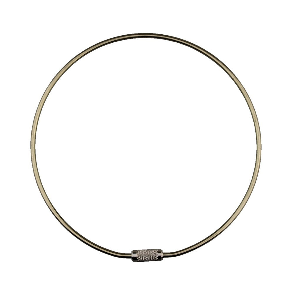 Jailers Key Ring *SINGLE* Polished Chrome KR-J120MM