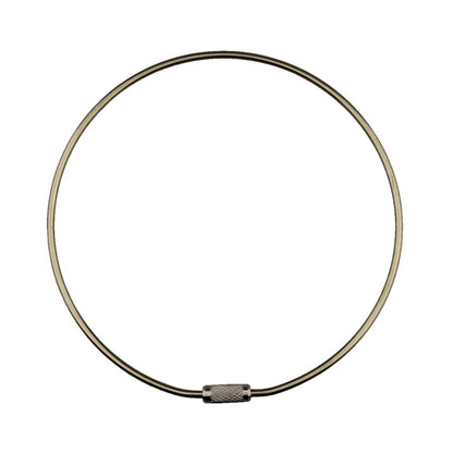 Jailers Key Ring *SINGLE* Polished Chrome KR-J120MM