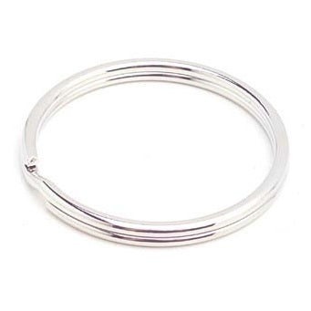 Steel Split Key Rings Polished Chrome 76mm *20 Pack* KR76MMC25