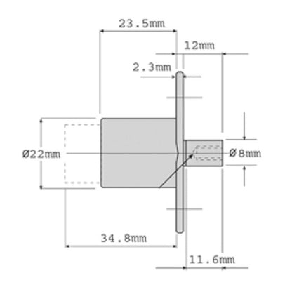 Firstlock Push Lock LPLKA To Suit Cabinet Furniture Locking w/ Removable Barrel