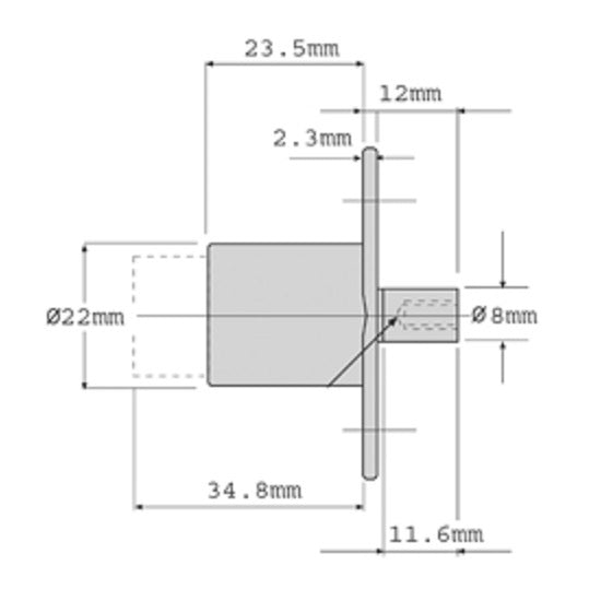 Firstlock Push Lock To Suit Cabinet Furniture Locking w/ Removable Barrel LPLKD