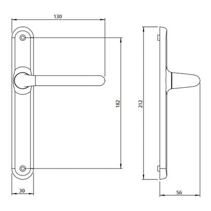 Interlock Door Lock Pack with Mortice Lock Verona Lever Black with Euro Cylinder