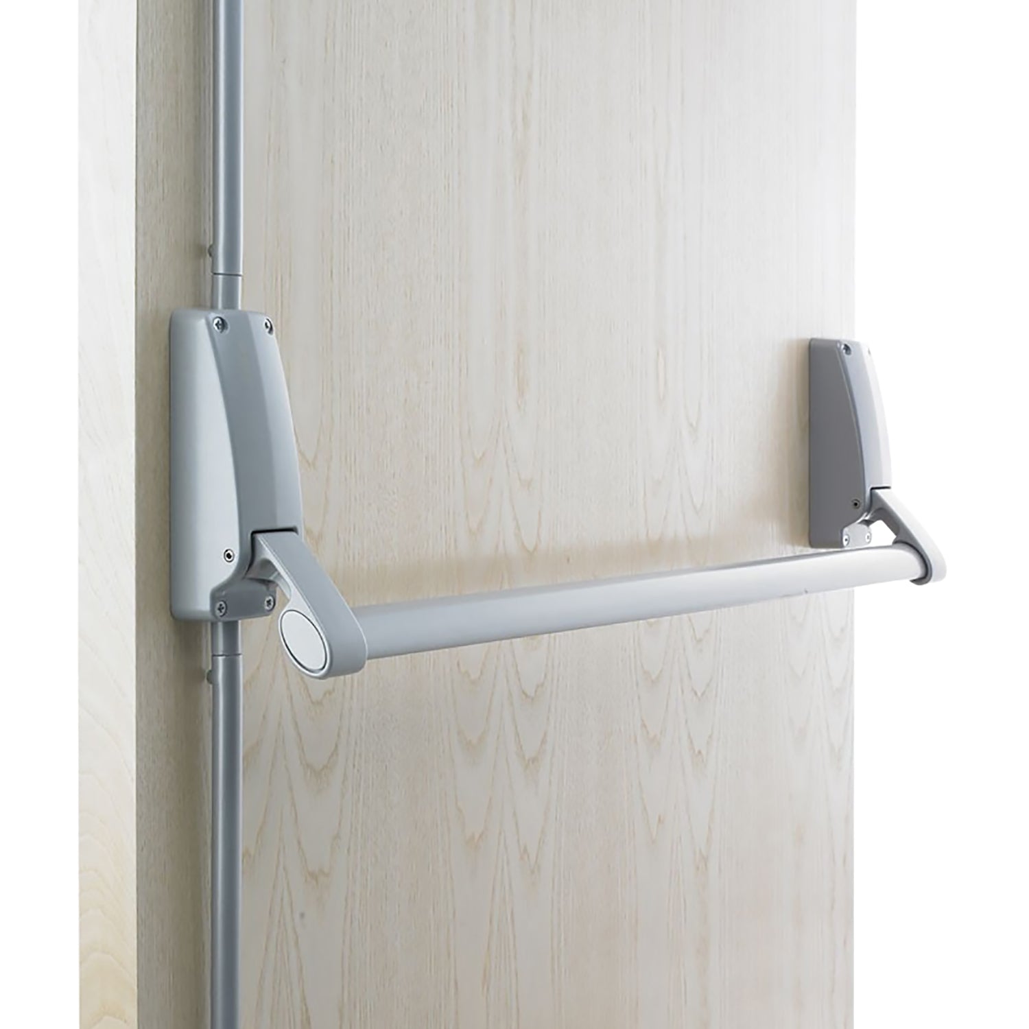 Briton Panic Bar B376E-D/SE Single Door with Outside Door Trim Lever B1413/LE