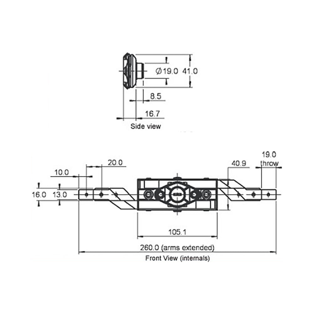 Lock Focus Grille Lock Garage Shutter Door Keyed Alike 07351463