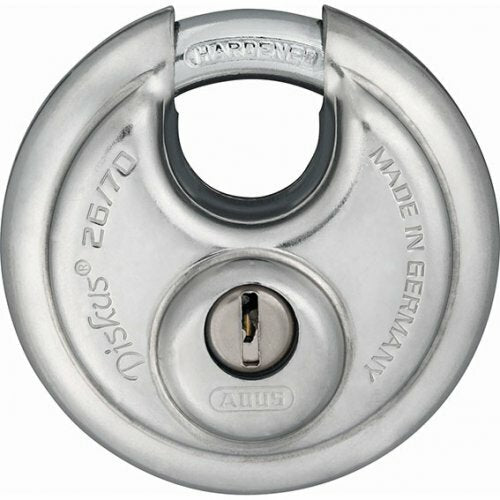 ABUS Hasp & Staple 140/190C 190mm + 26/70 Diskus Padlock Stainless Steel