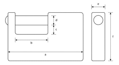 Restocking Soon: ETA End September  - ABUS 82/70 Padlock 8270KA1 Monoblock Brass Keyed Alike