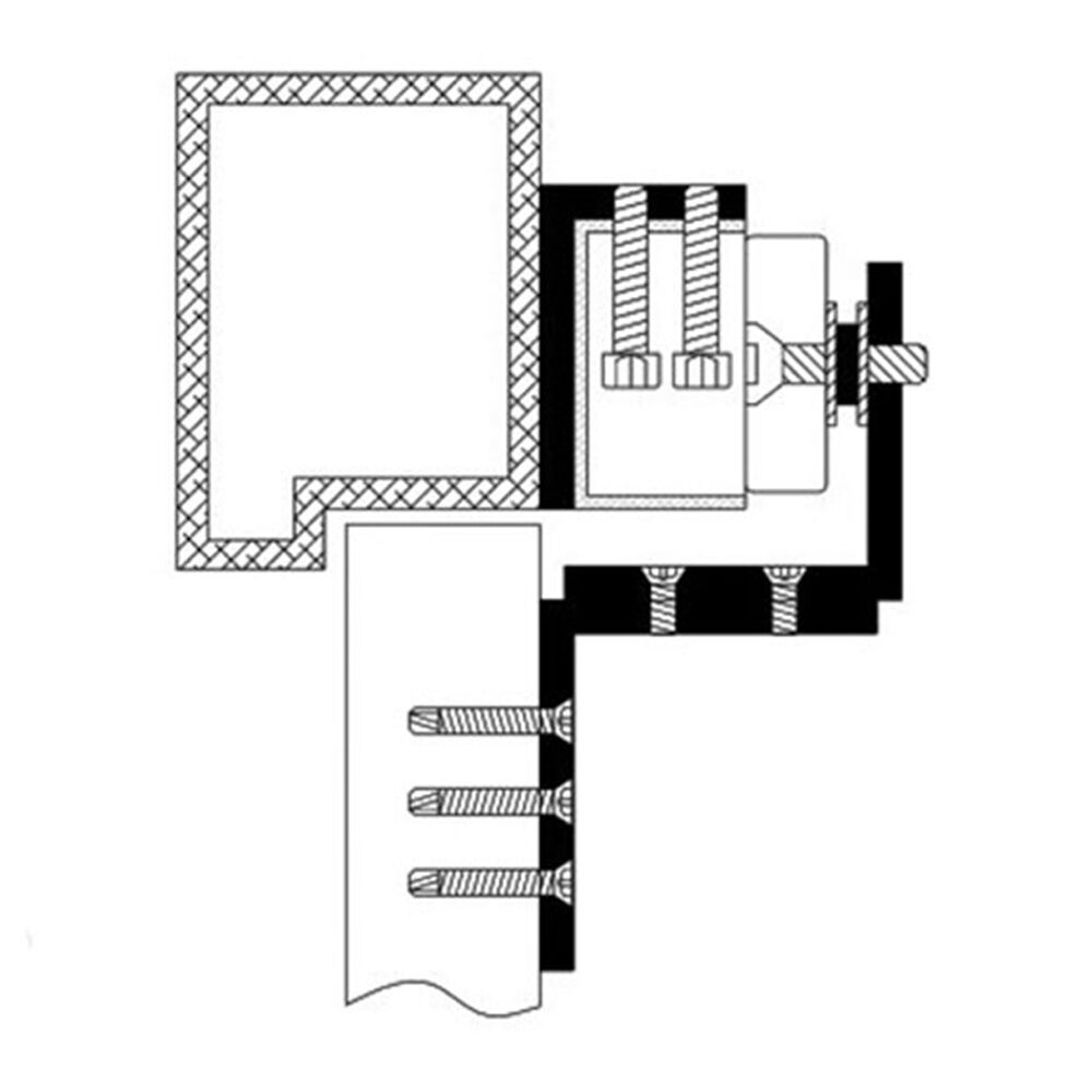 LOX L & Z Bracket for Electro Magnetic Lock CCW30S and EM4500 AMZB3