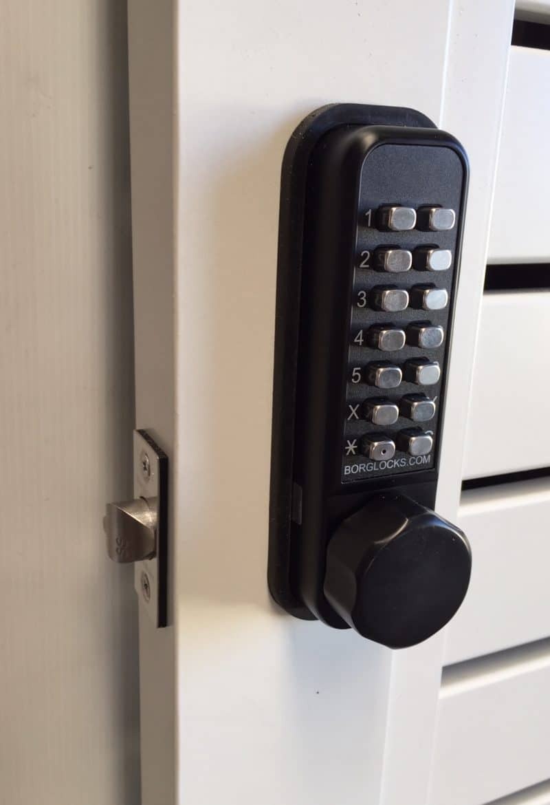 Borg Digital Lock Marine Grade Pro 2601 Knob 60mm Backset Black BL2601MGPROECP