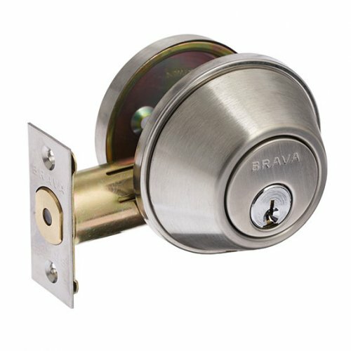 Brava Urban Deadbolt Single Cylinder 60/70mm Satin Stainless Steel KD D361B