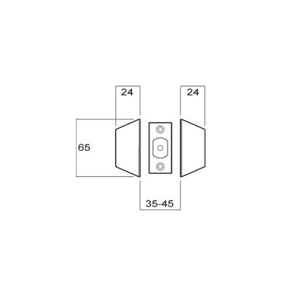Brava Urban Deadbolt Double Cylinder 60/70mm Stainless Steel Keyed Alike D362BKA