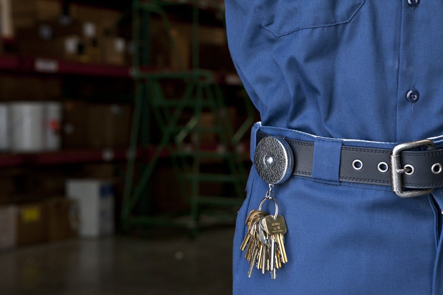 Key-Bak Original Belt Clip Self Retracting Reel 609mm Chain Chrome KB5